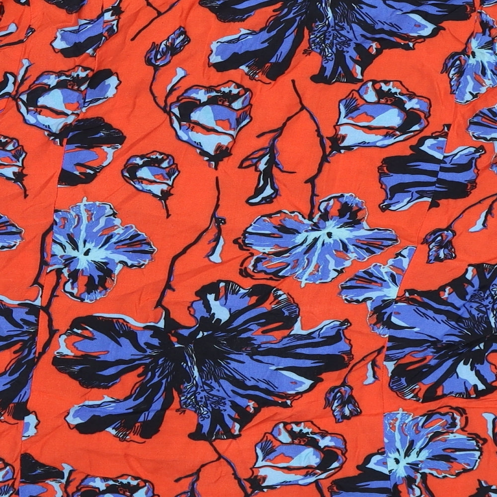 Atmosphere Womens Orange Floral Jacket Size 14