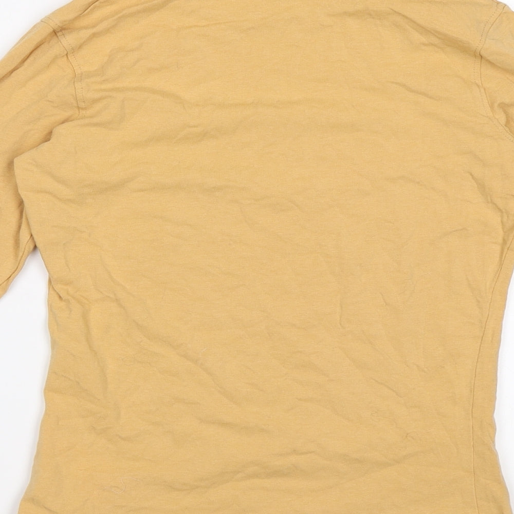 Boohoo Womens Orange Jersey T-Shirt Size 6