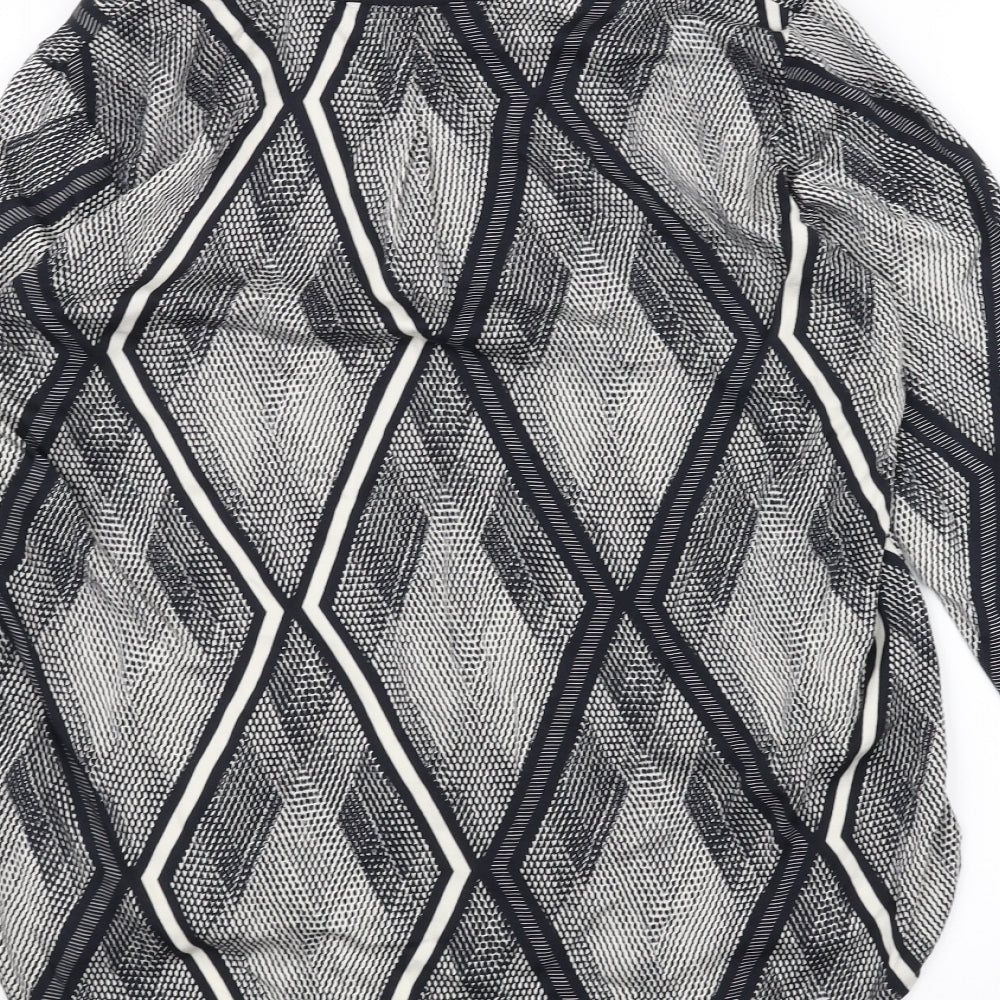 Espirit Womens Black Basic Button-Up Size 10