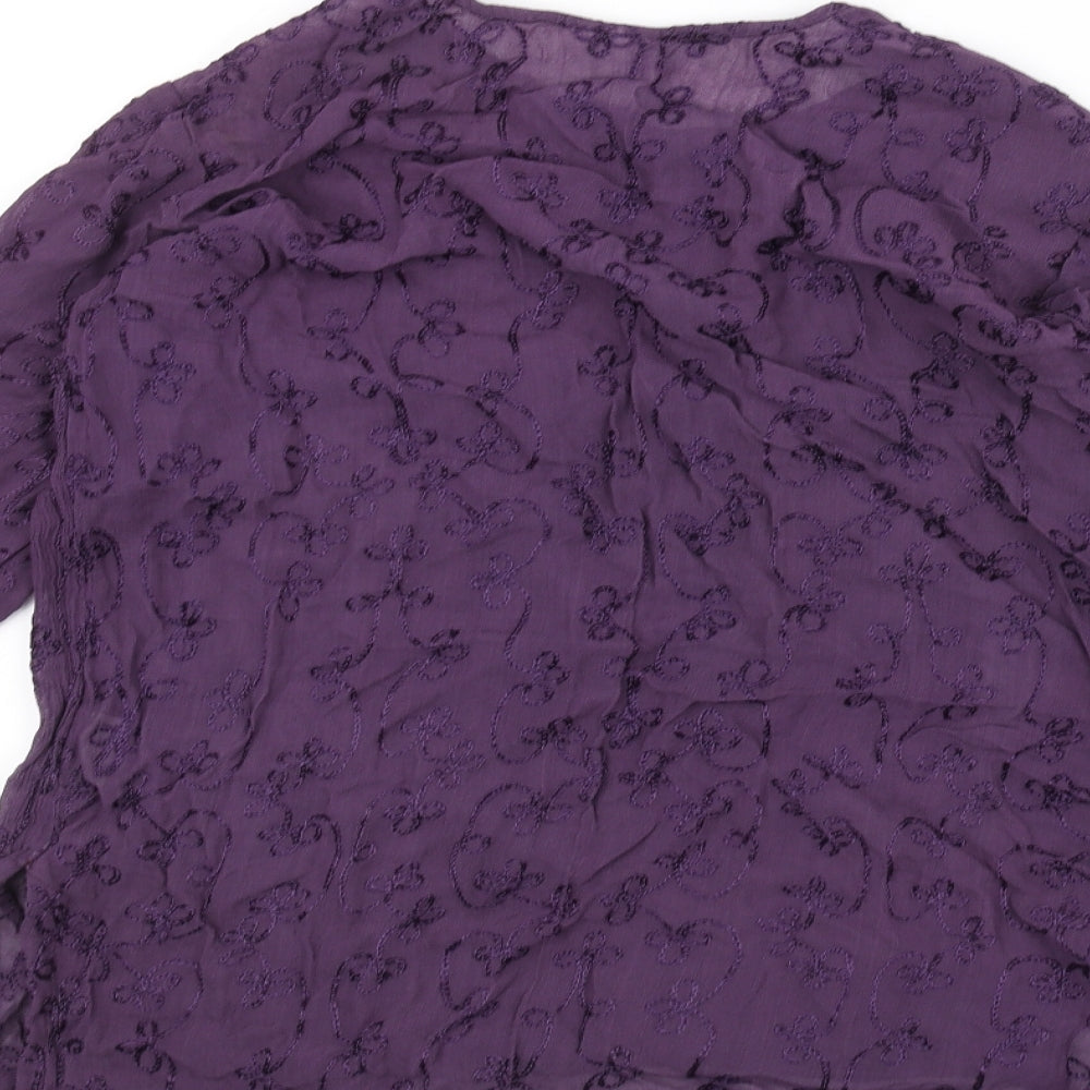 Nougat Womens Purple Pullover Jumper Size L