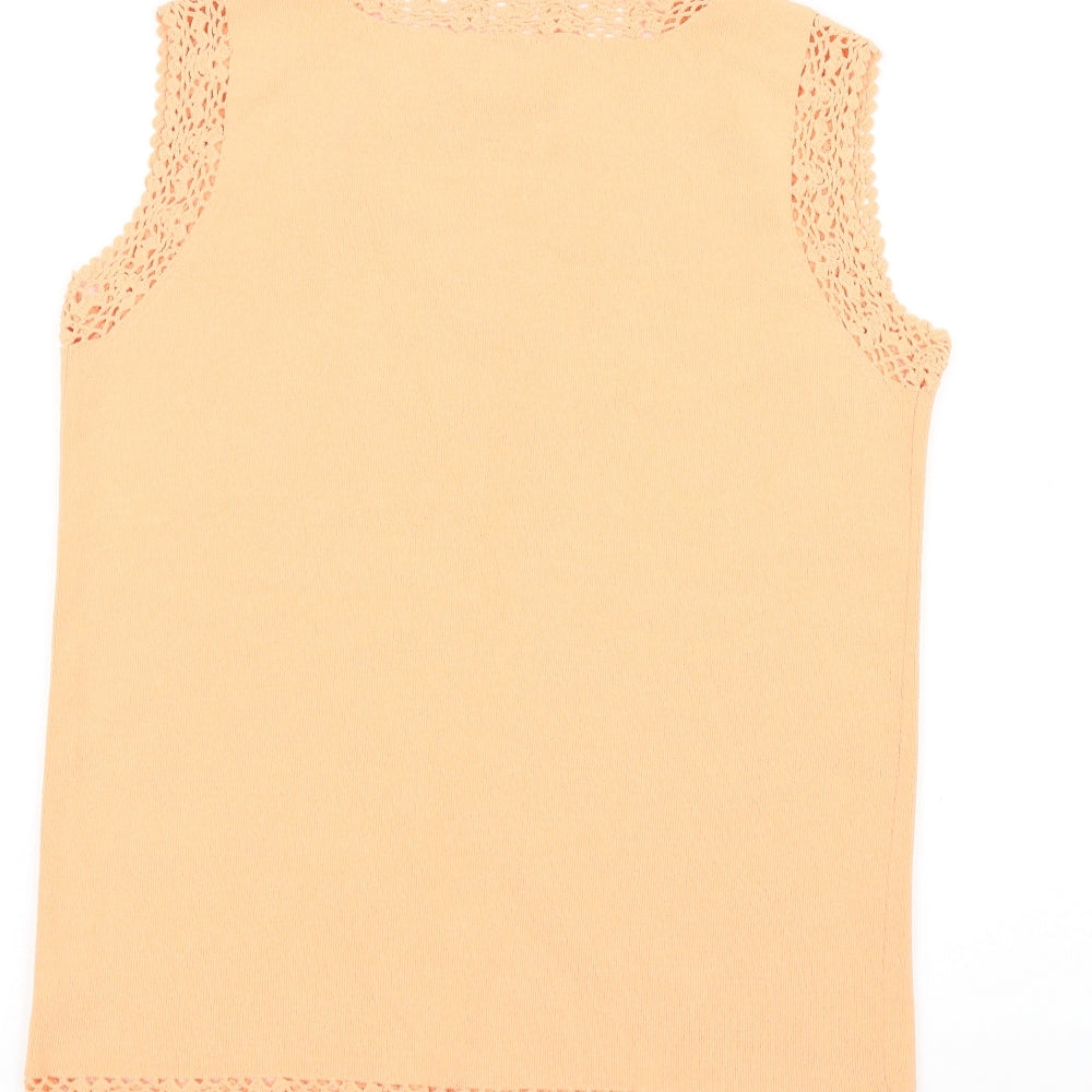 Roman Originals Womens Orange Basic Tank Size S
