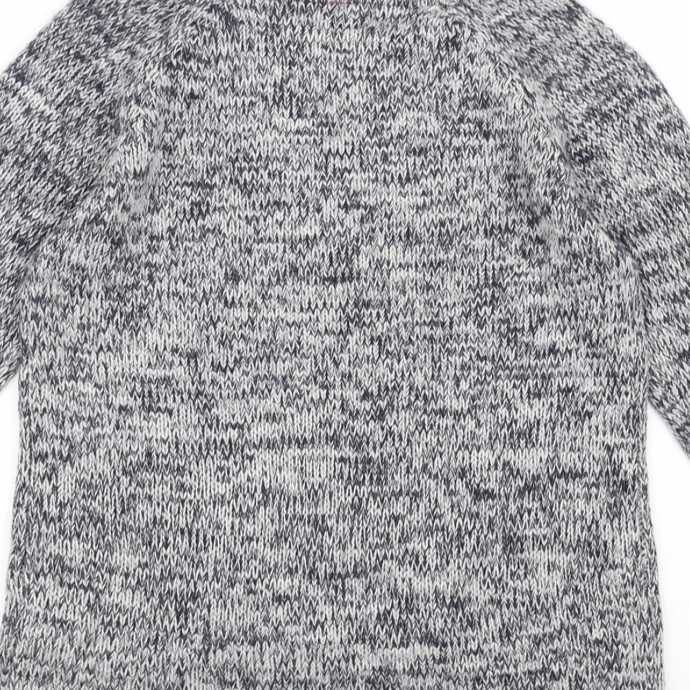 New Look Womens Grey Knit Pullover Jumper Size 8