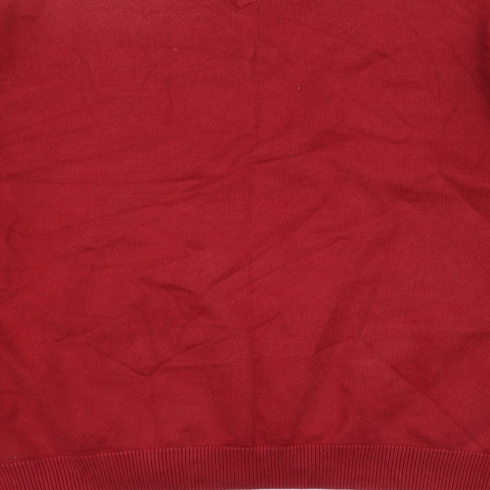 Lincoln Mens Red Pullover Jumper Size XL