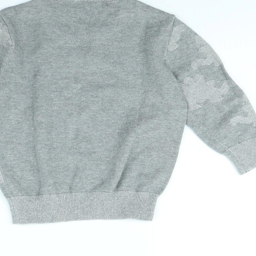 George Boys Grey Pullover Jumper Size 2 Years