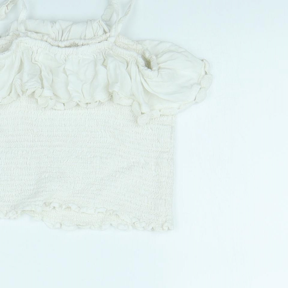 By Very Girls White Basic T-Shirt Size 10 Years