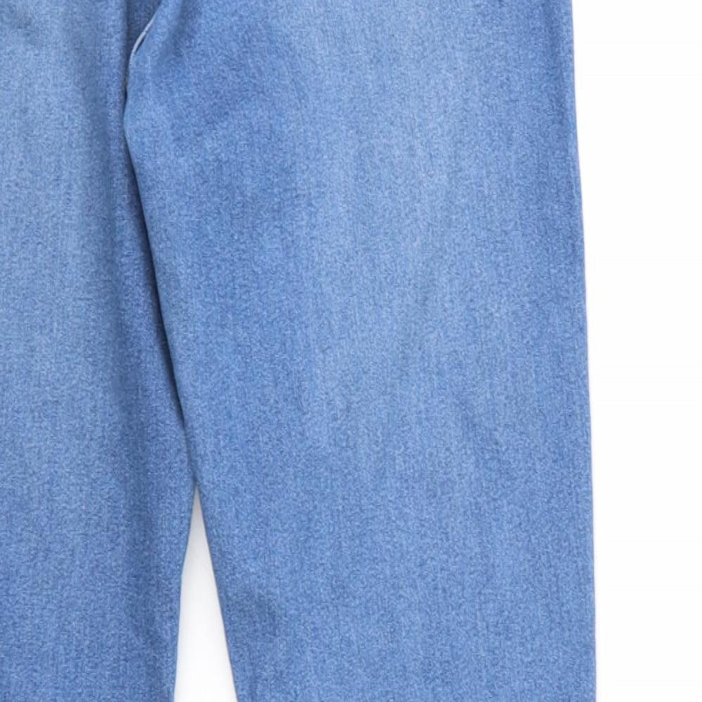 /denim Womens Blue Denim Straight Jeans Size 31 in L26 in - Waist sewn in