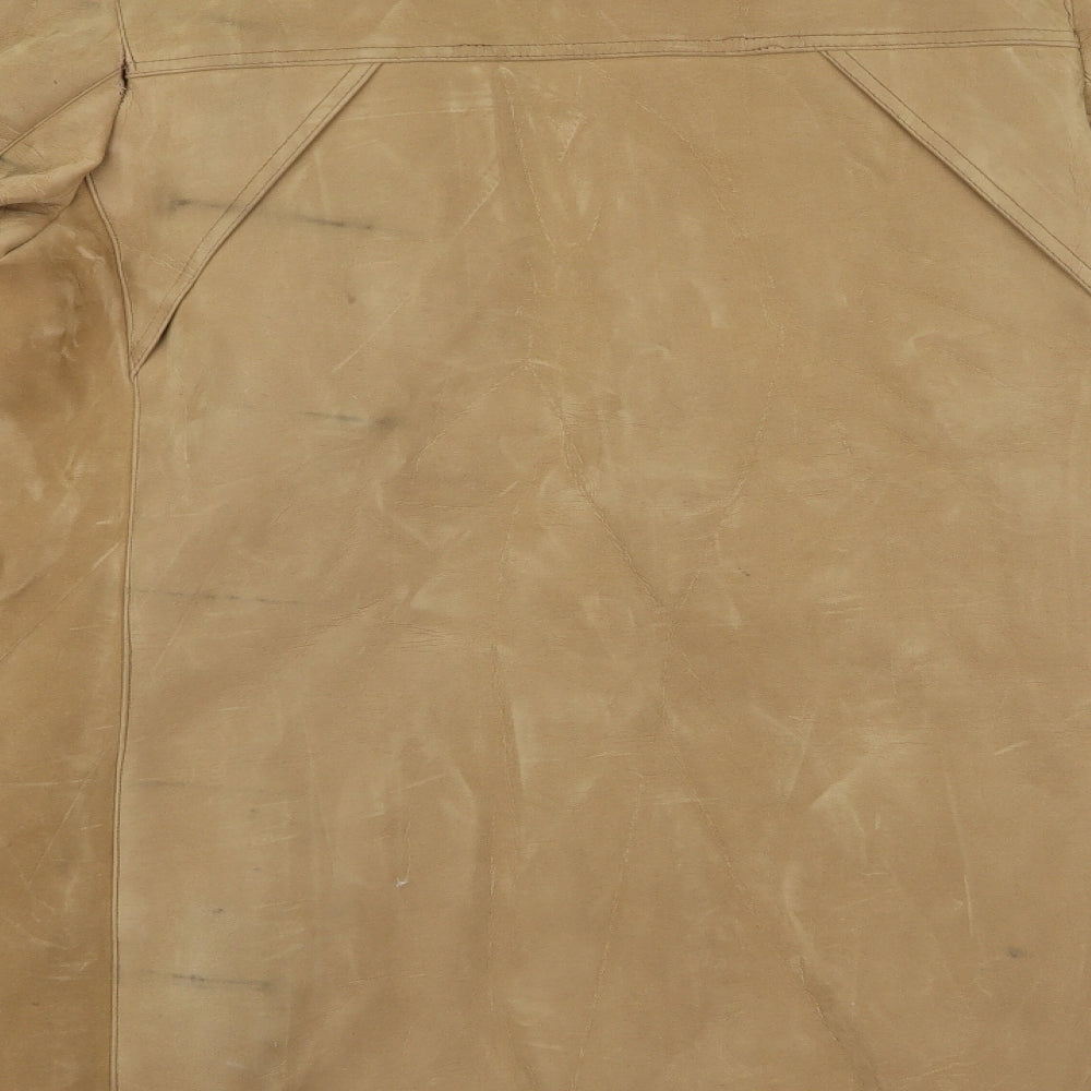 Preworn Womens Beige Overcoat Coat Size L