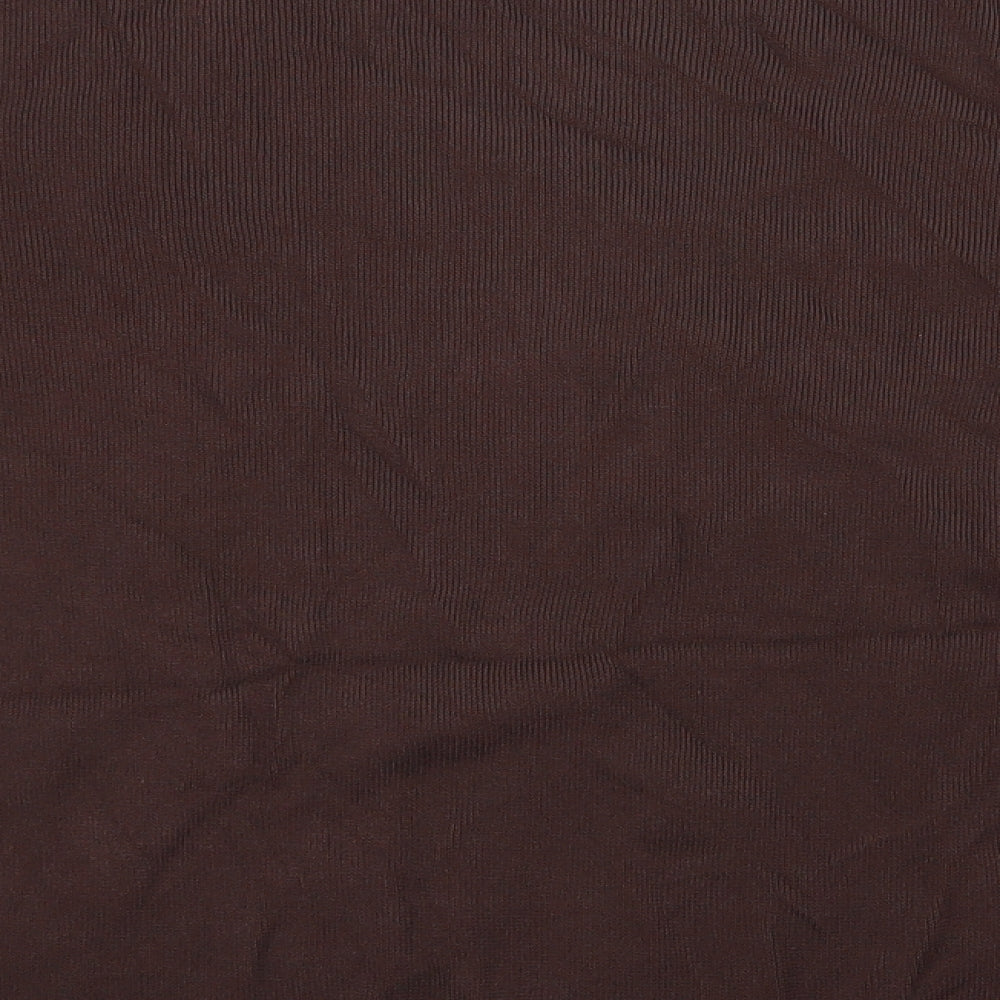 n Womens Brown Cardigan Jumper Size M