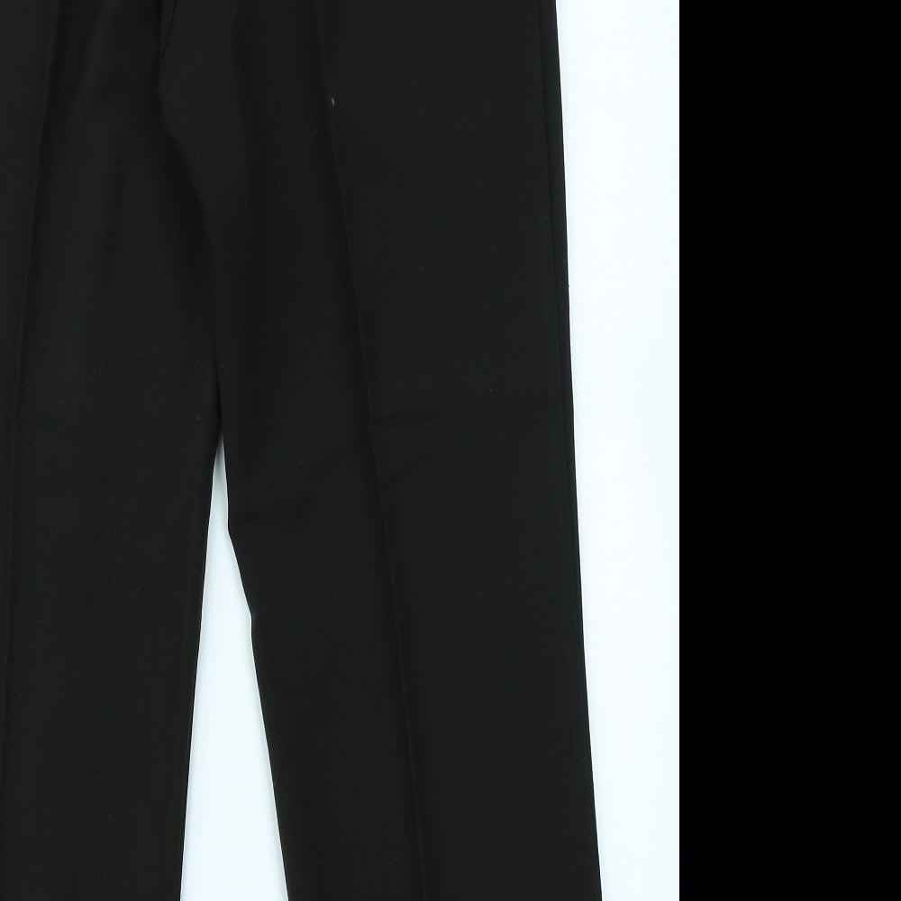 Mia Moda Womens Black Trousers Size 12 L25 in