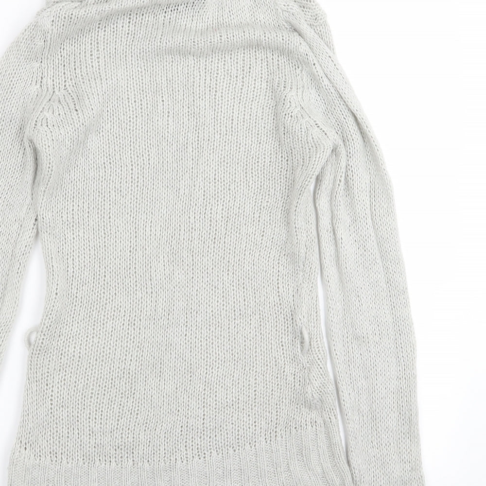miss foni Womens Grey Pullover Jumper Size 10