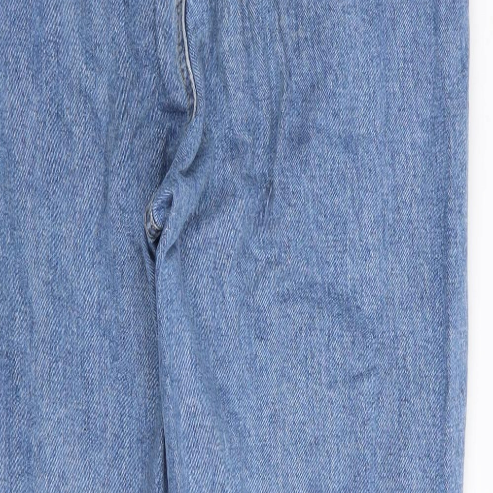 Missguided Womens Blue Straight Jeans Size 8 L27 in