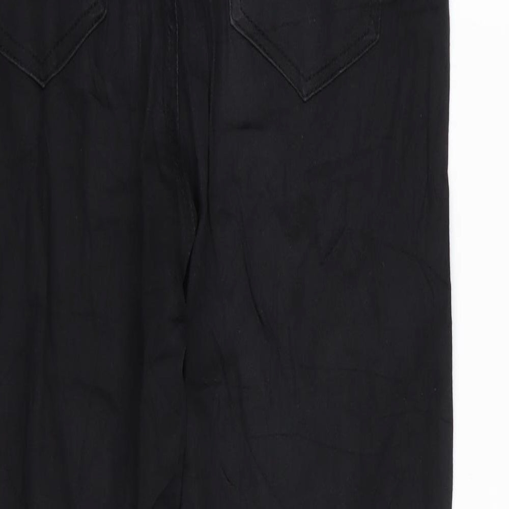 GOODIES Womens Black Skinny Jeans Size 30 in L26 in - RIPPED JEANS