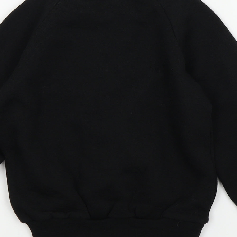 CLASS Boys Black Colourblock Pullover Jumper Size 5 Years