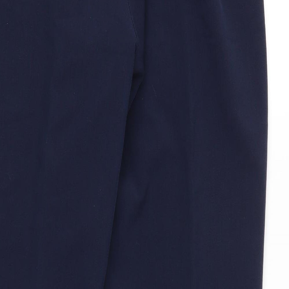 Bonmarché Womens Blue Trousers Size 10 L27 in - Stretch waistband