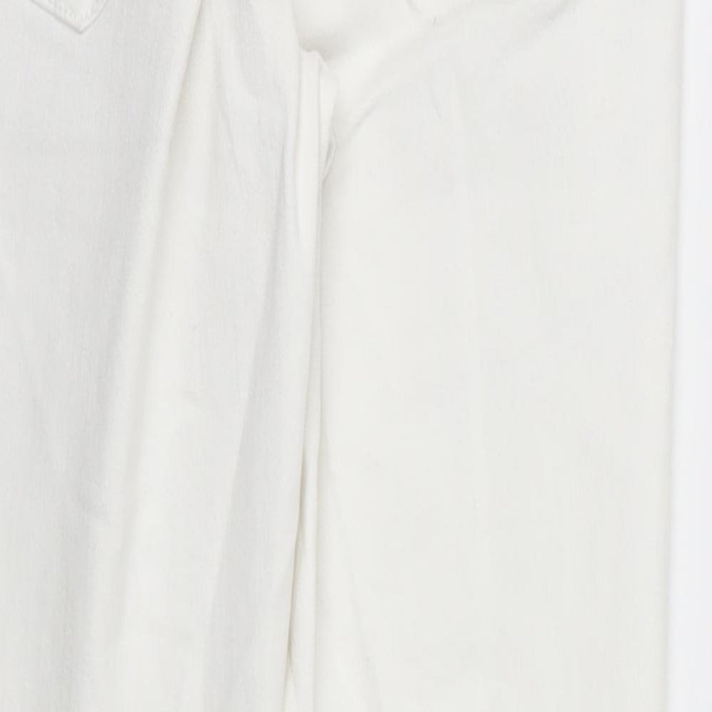 George Womens White Straight Jeans Size 10 L22 in