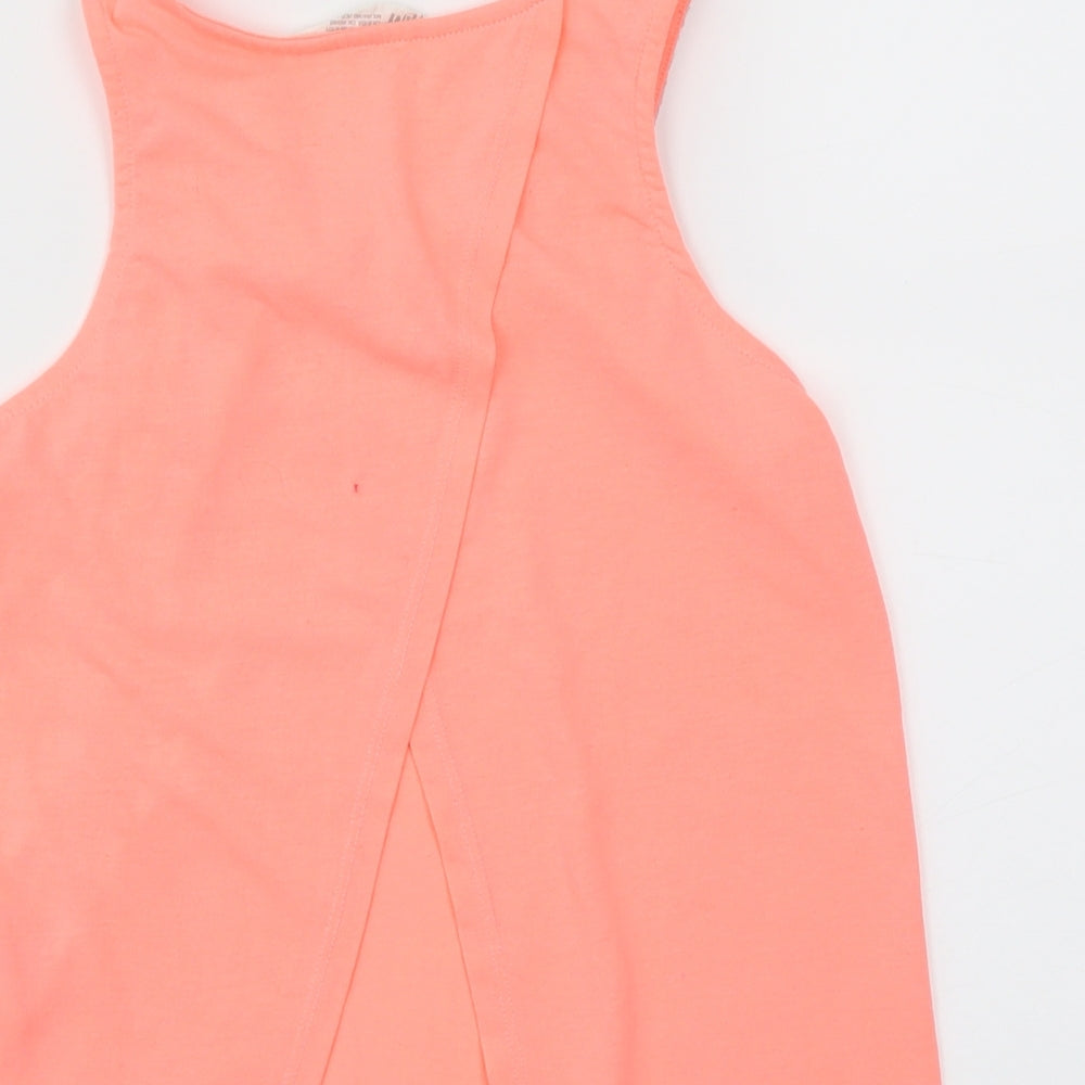 H&M Girls Pink Basic T-Shirt Size 9-10 Years