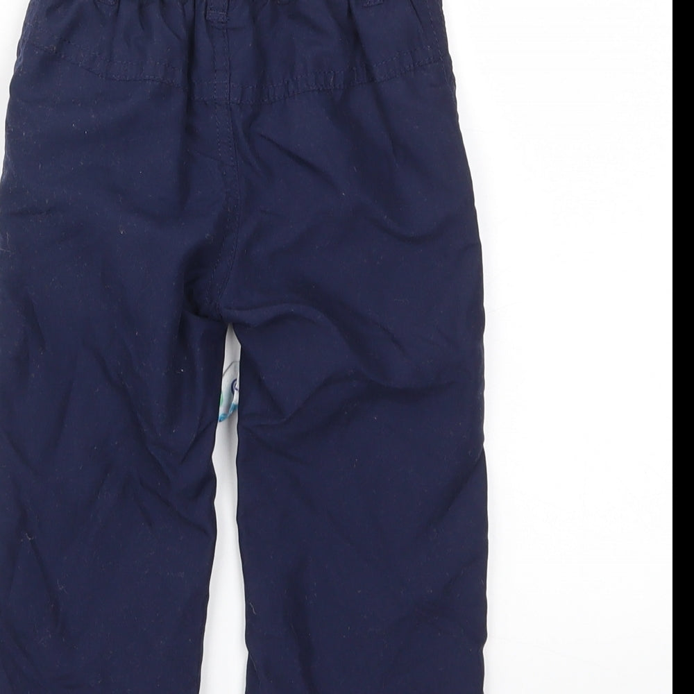Early Days Blue Cargo Trousers Size 9-12 Months