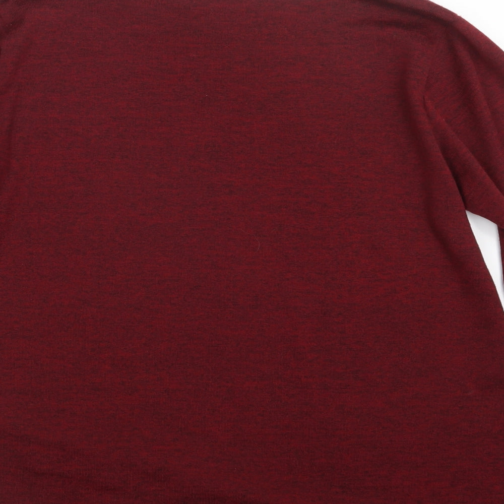 Quiz Womens Red Knit Pullover Jumper Size 10