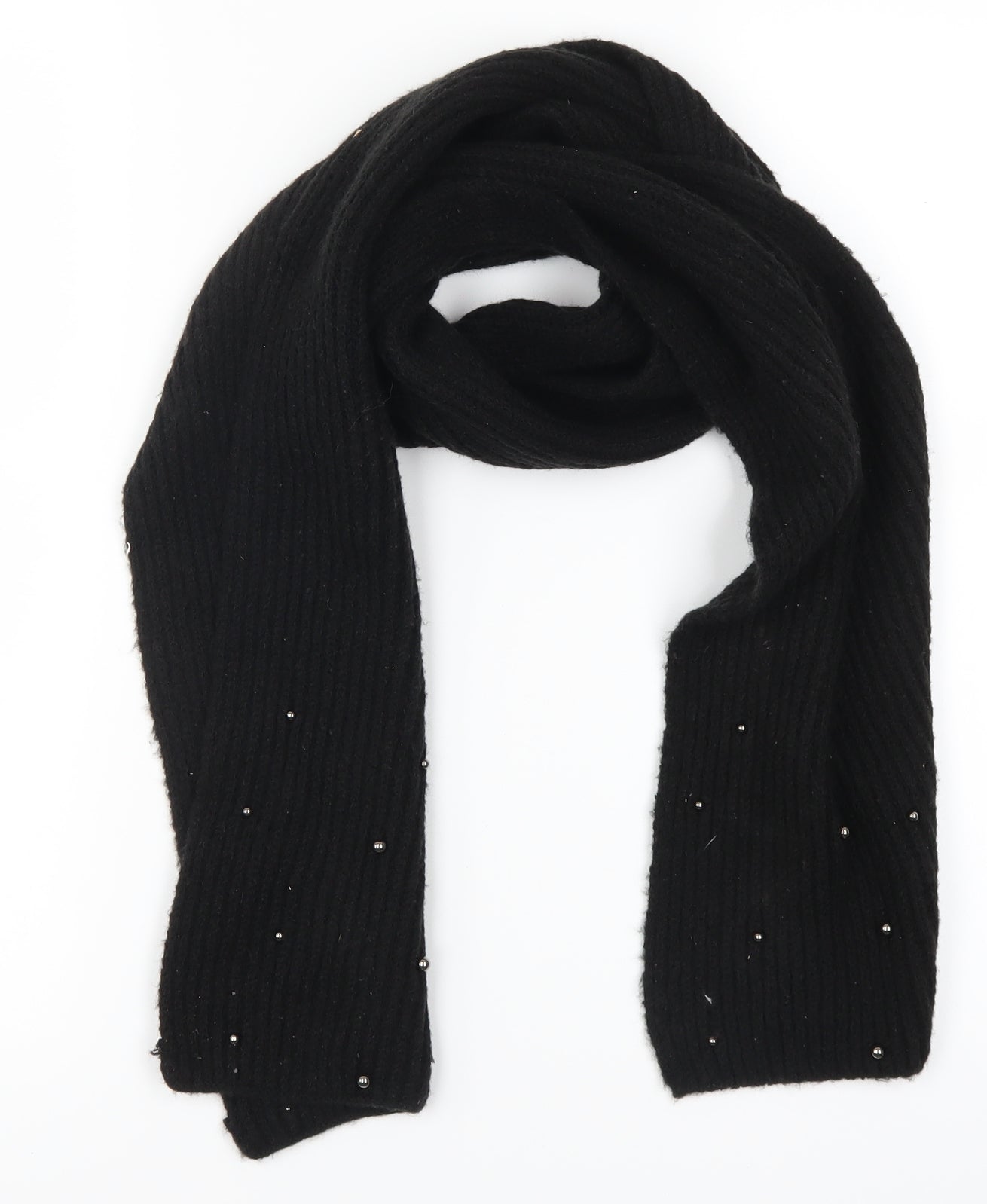 Preworn Womens Black Scarf