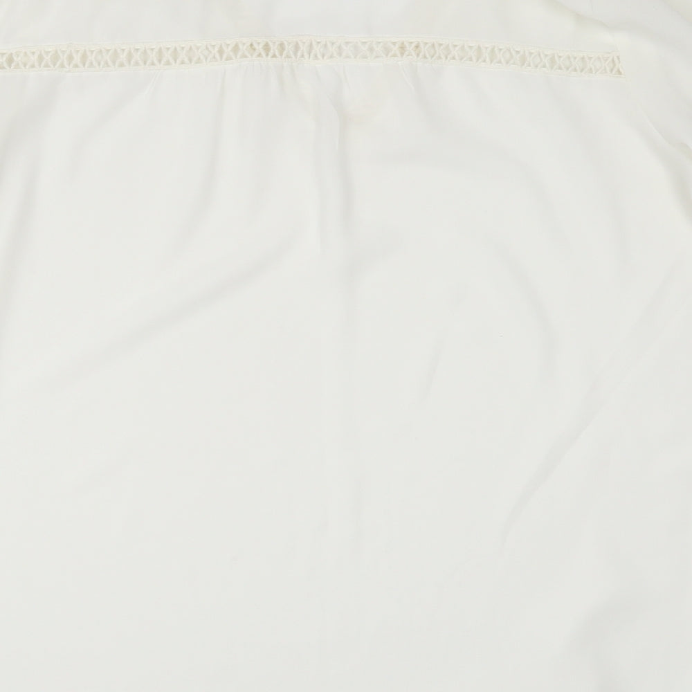 New Look Womens Ivory Basic Blouse Size 10