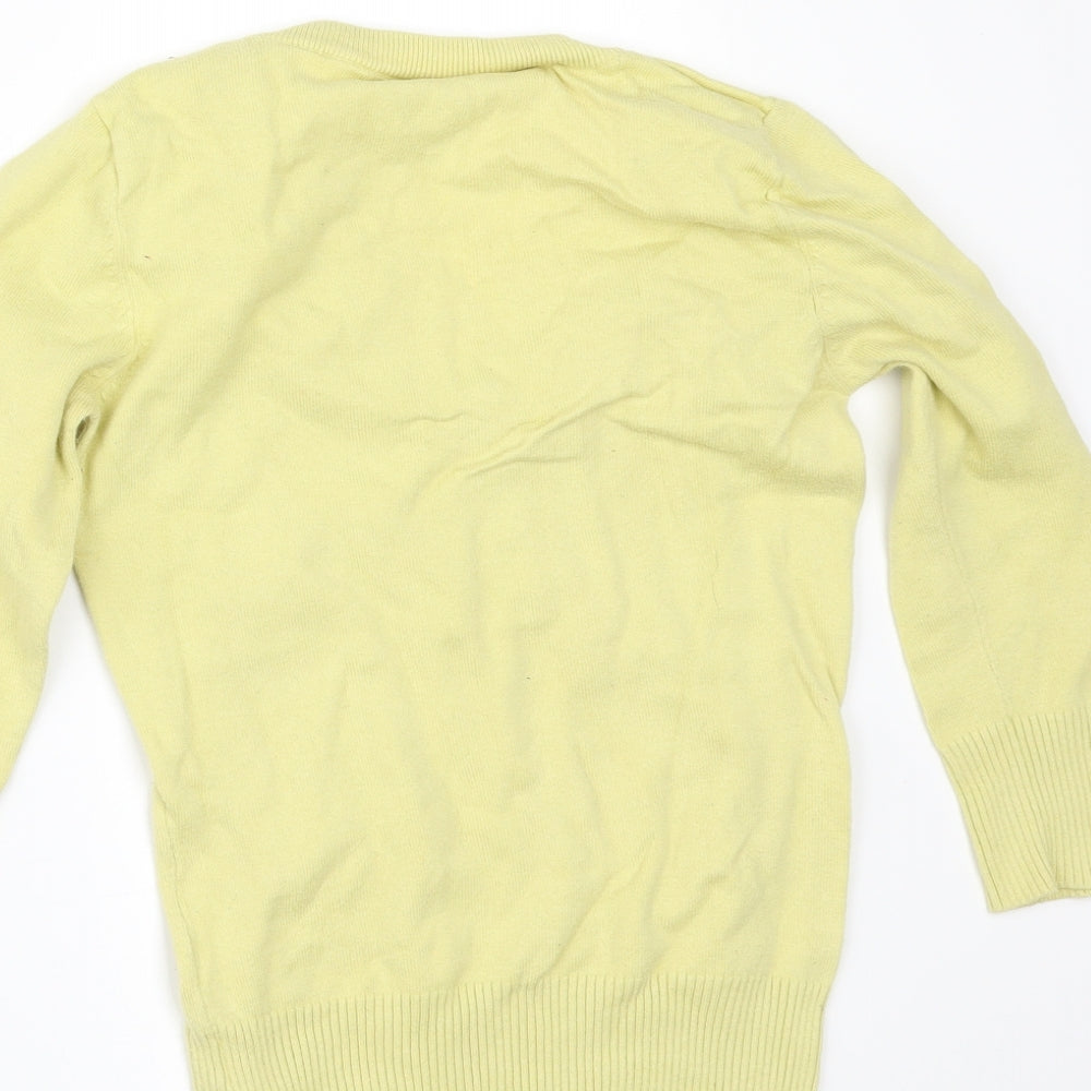 Primark Womens Yellow Pullover Jumper Size 10