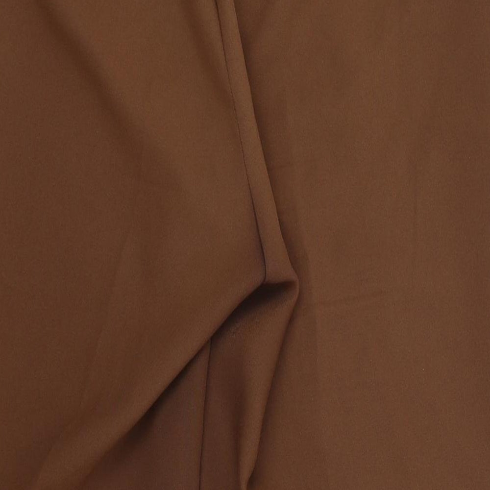 Evie Womens Brown Cropped Trousers Size 14 L20 in