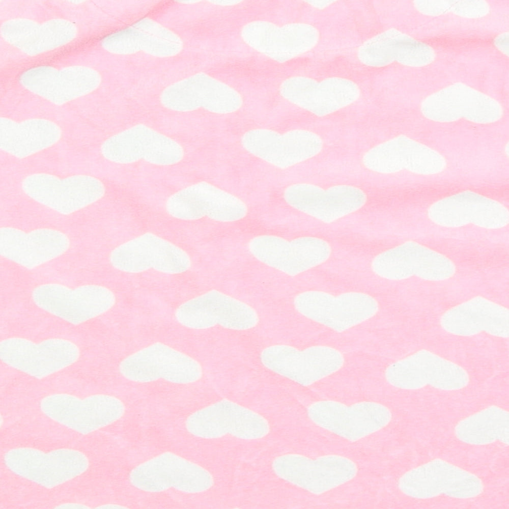 Primark Girls Pink Solid Top Pyjama Top Size 7-8 Years - hearts