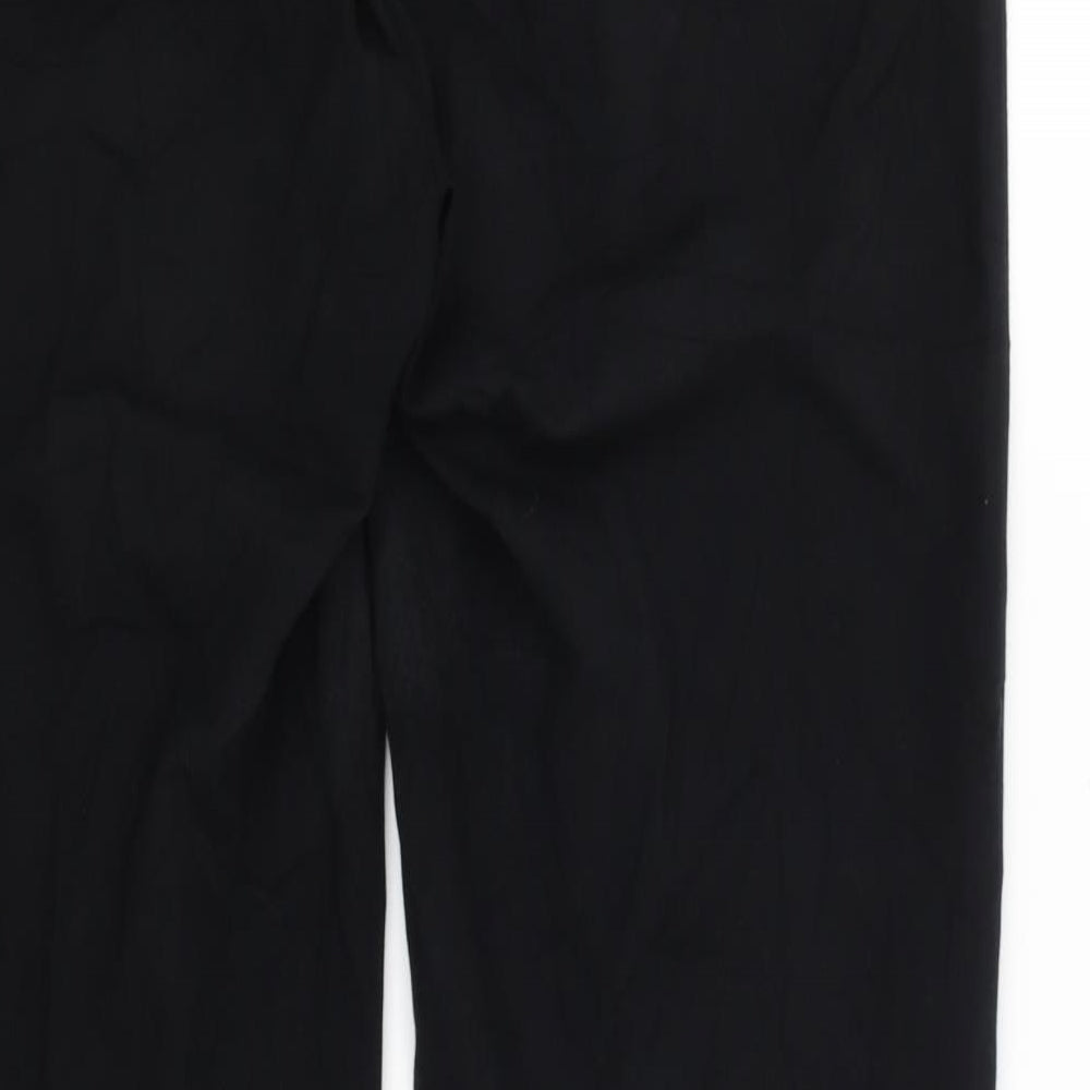 Marks & Spencer Womens Black Dress Pants Trousers Size 12 L30 in