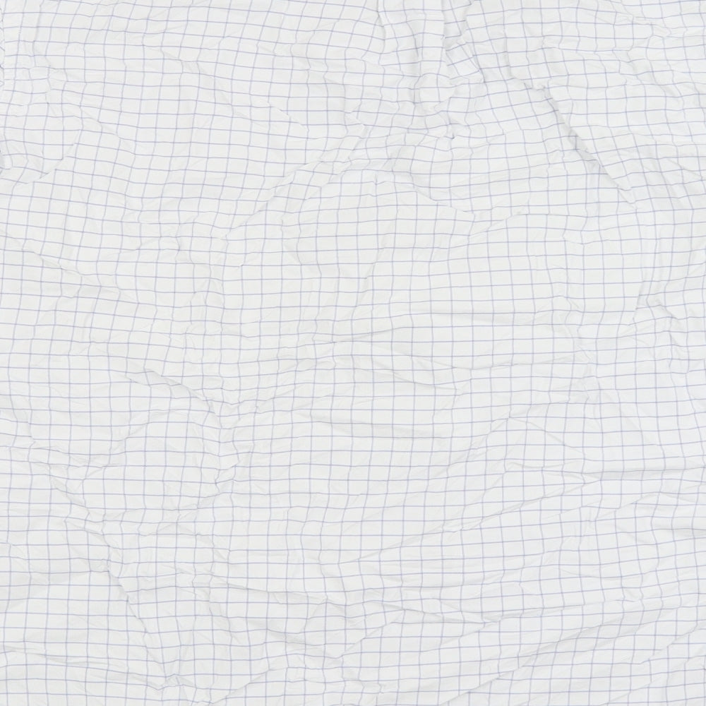 Gap Mens White Check Button-Up Size M