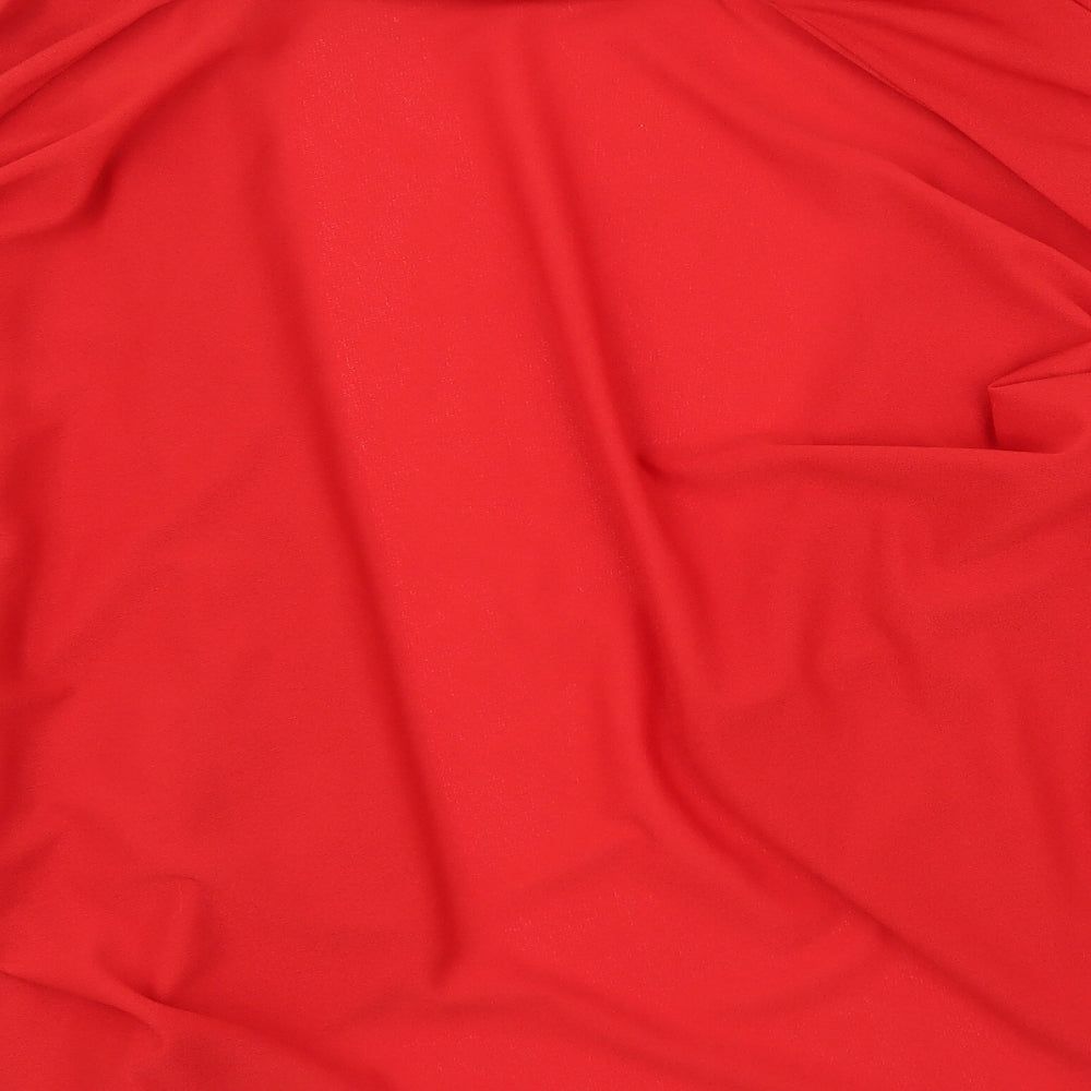 Justine Womens Red Cardigan Jumper Size 14