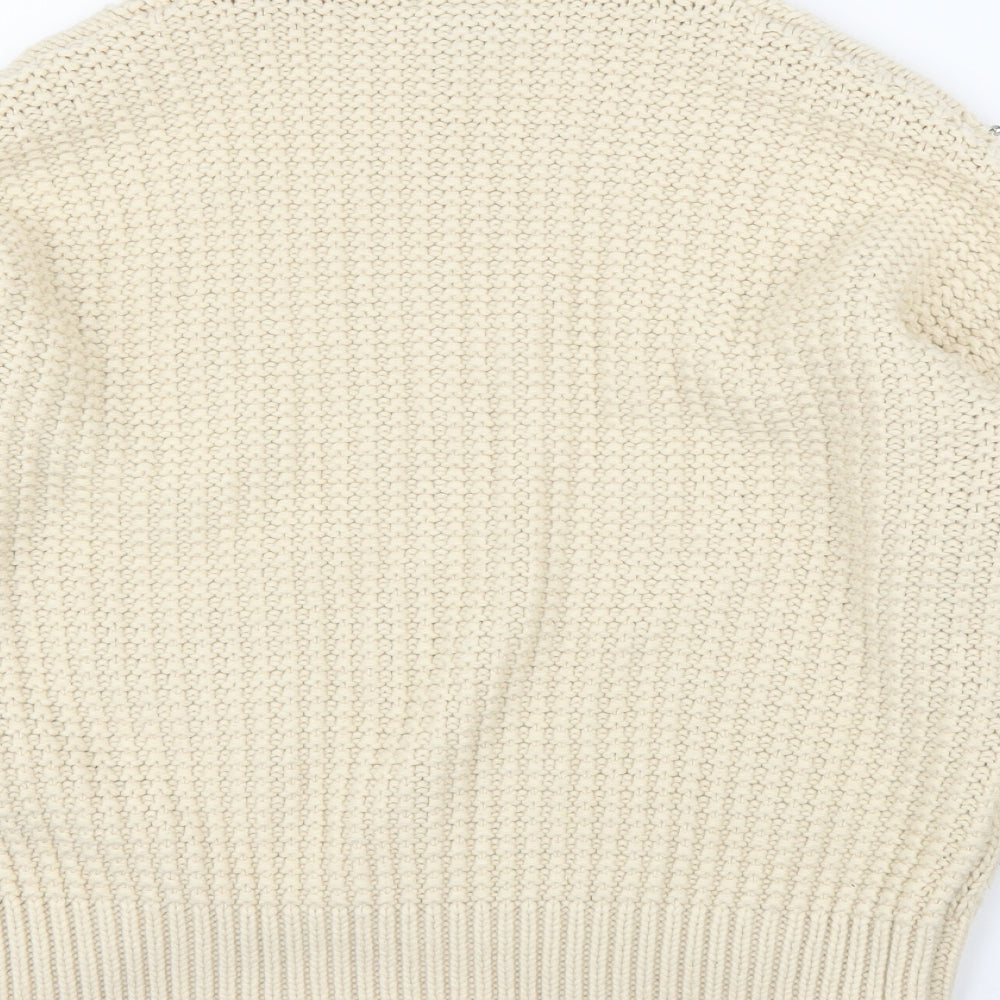 New Look Womens Ivory Pullover Jumper Size S