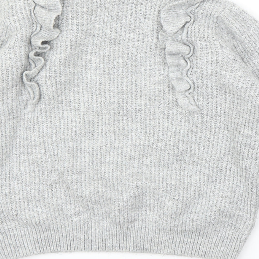 George` Girls Grey Pullover Jumper Size M