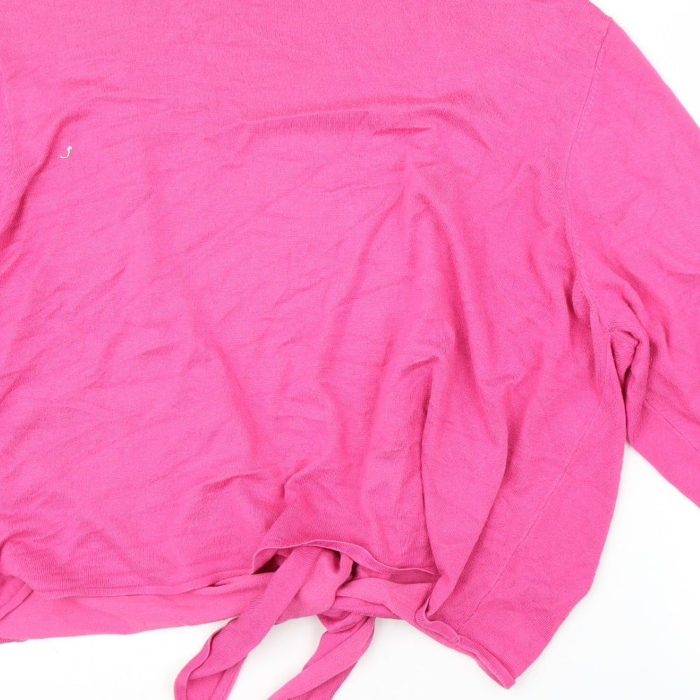 BHS Womens Pink Cardigan Jumper Size XL