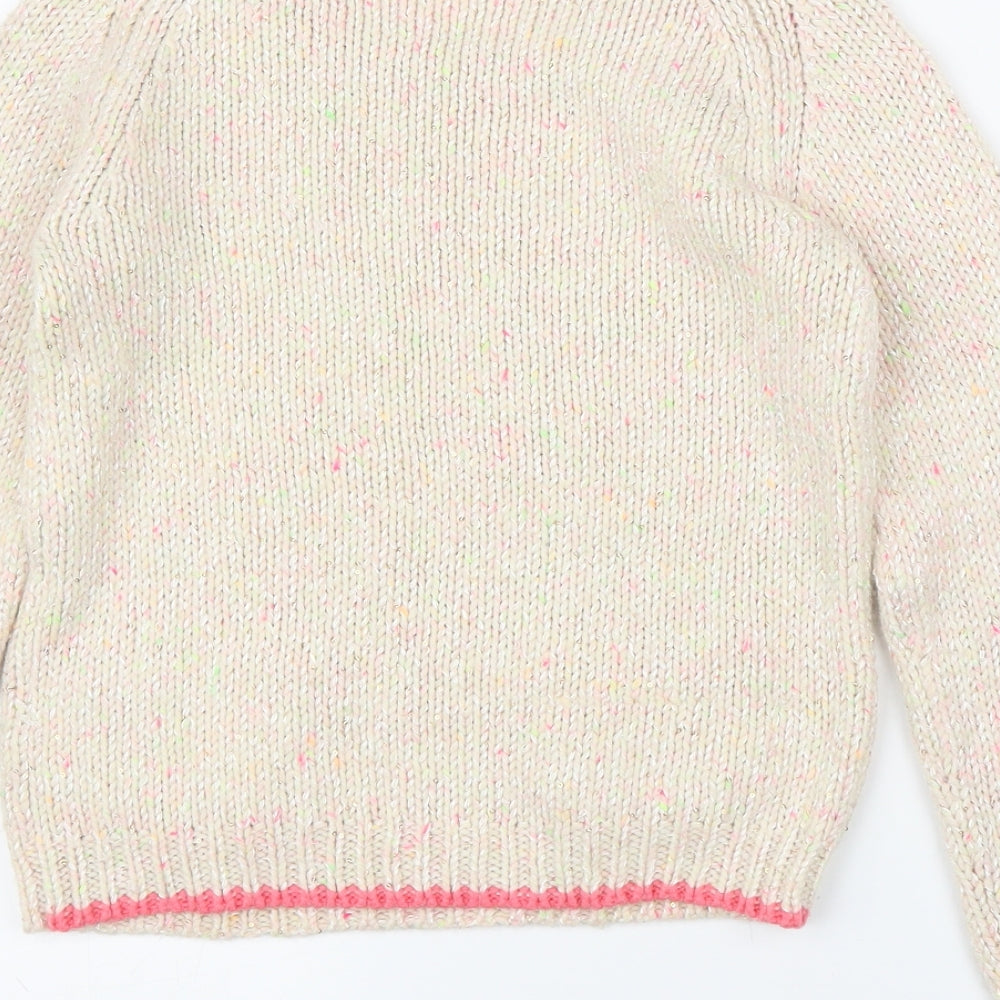 George Girls White Pullover Jumper Size 10-11 Years