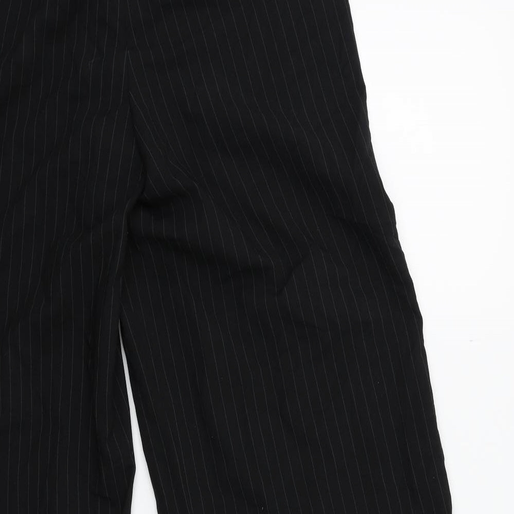 H&M Womens Black Striped Trousers Size 32 in L27 in
