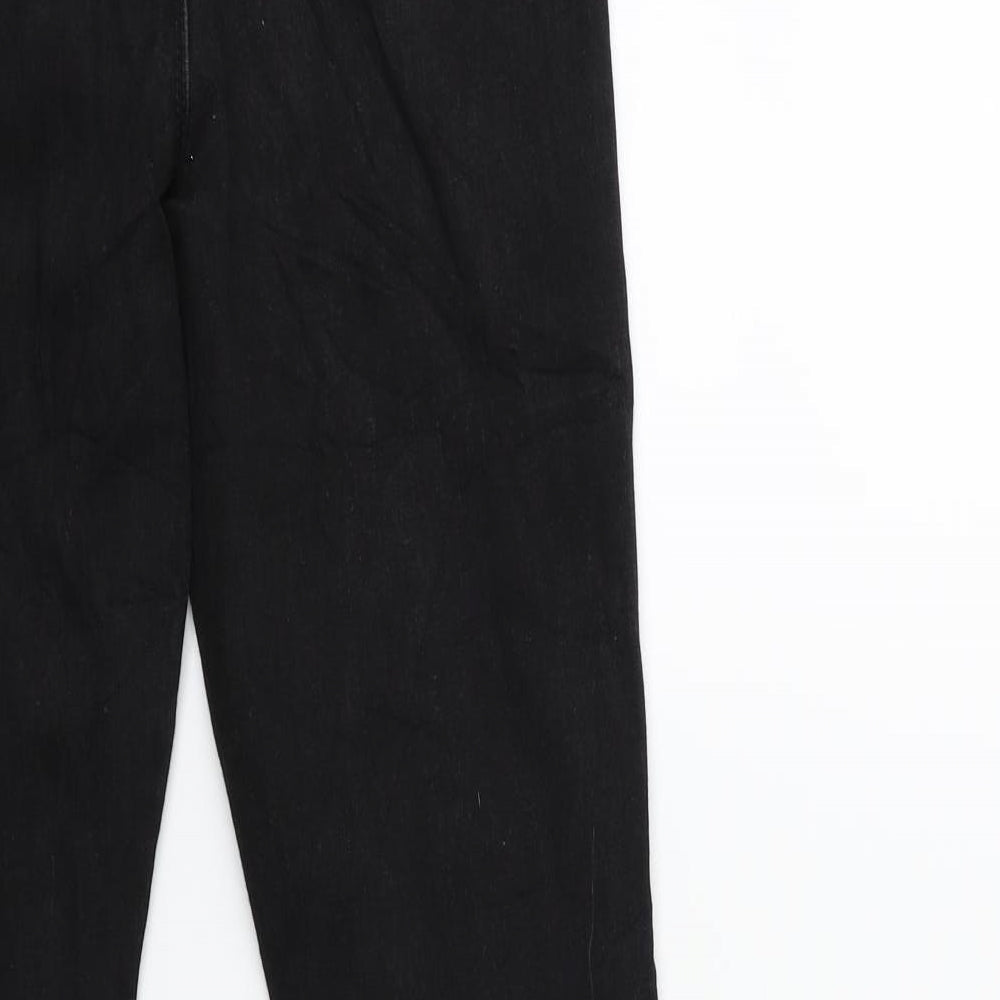Denim & Co. Womens Black Denim Skinny Jeans Size 8 L28 in