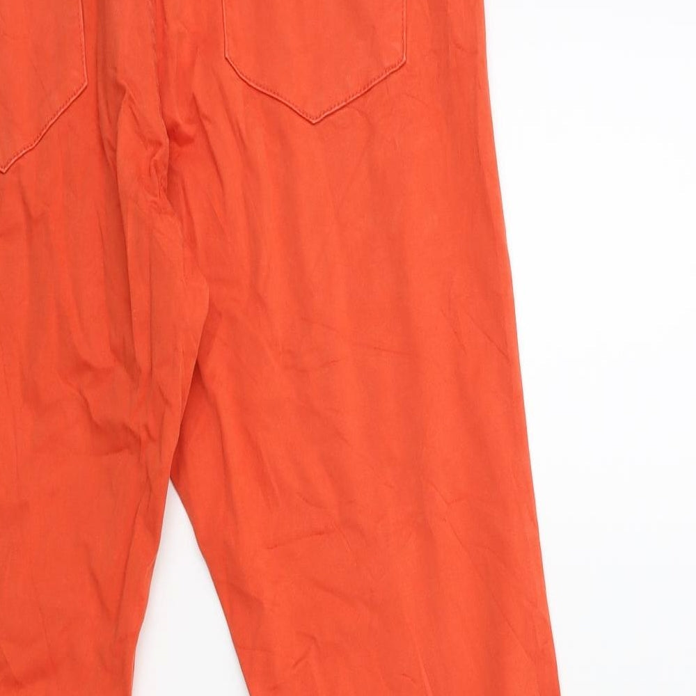 Lindex Womens Red Trousers Size 16 L27 in