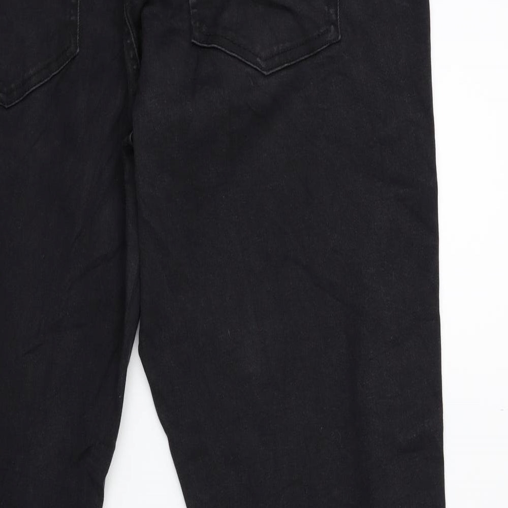 Zizzi Womens Black Denim Skinny Jeans Size 38 in L30 in