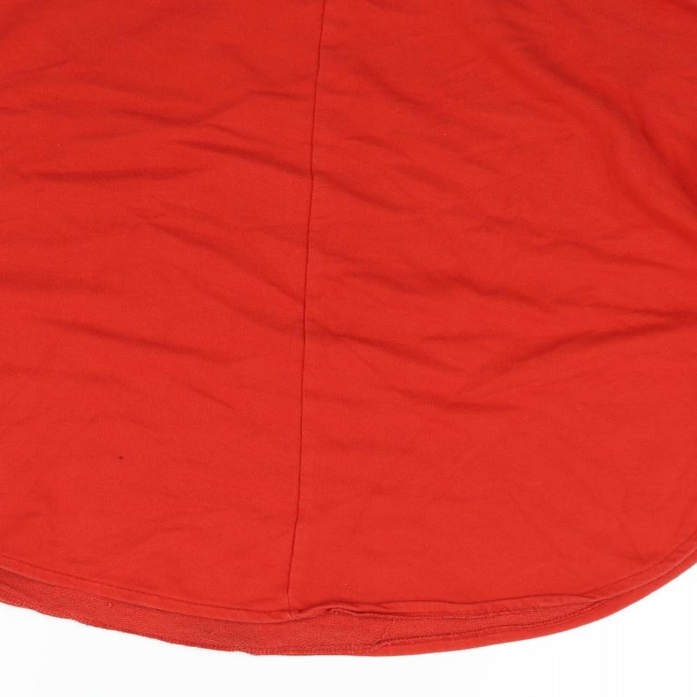 Boohoo Womens Red Pullover Jumper Size M