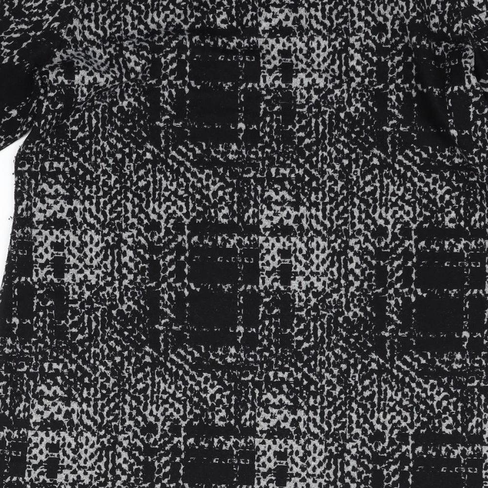 F&F Womens Black Geometric Pullover Jumper Size 16