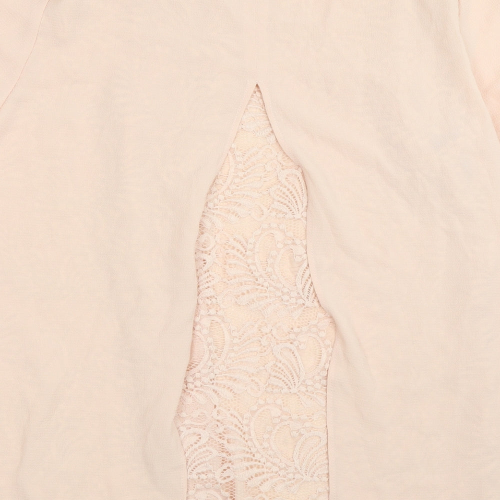 Peacocks Womens Beige Basic Blouse Size 14