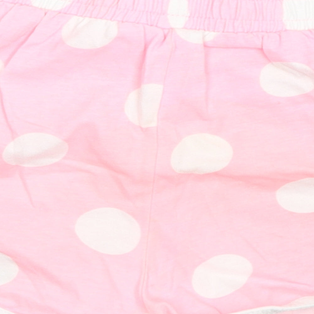TU Girls Pink Polka Dot Hot Pants Shorts Size 6 Years
