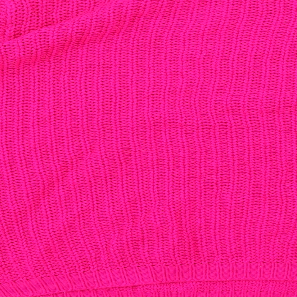 Peacokcs Womens Pink Pullover Jumper Size M