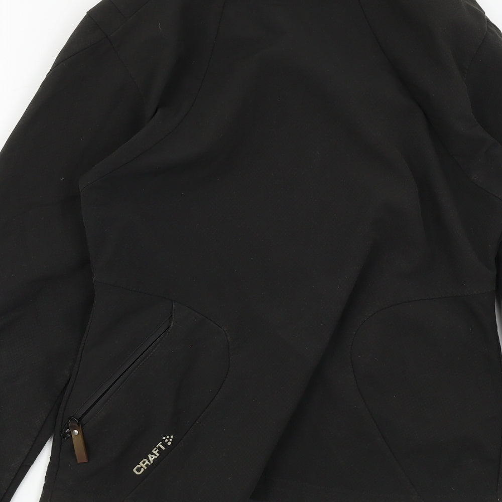 CRAFT Womens Black Jacket Coat Size 8