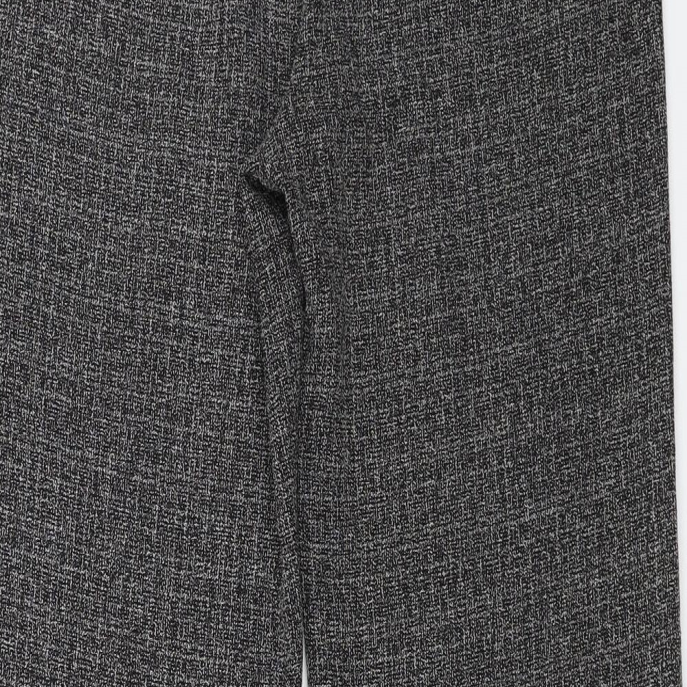 EDITIONS Womens Grey Trousers Size 14 L27 in