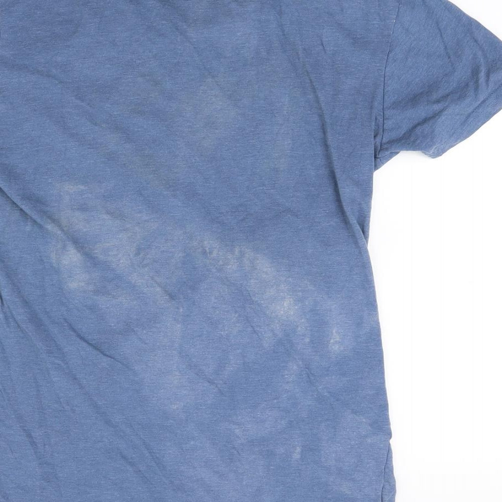 Ceader wood state Womens Blue Basic T-Shirt Size XS - Colorado