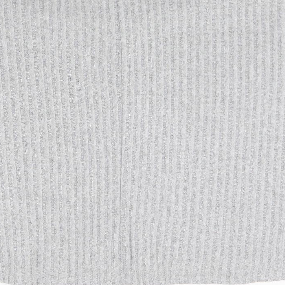 New Look Womens Grey Knit Pullover Jumper Size L