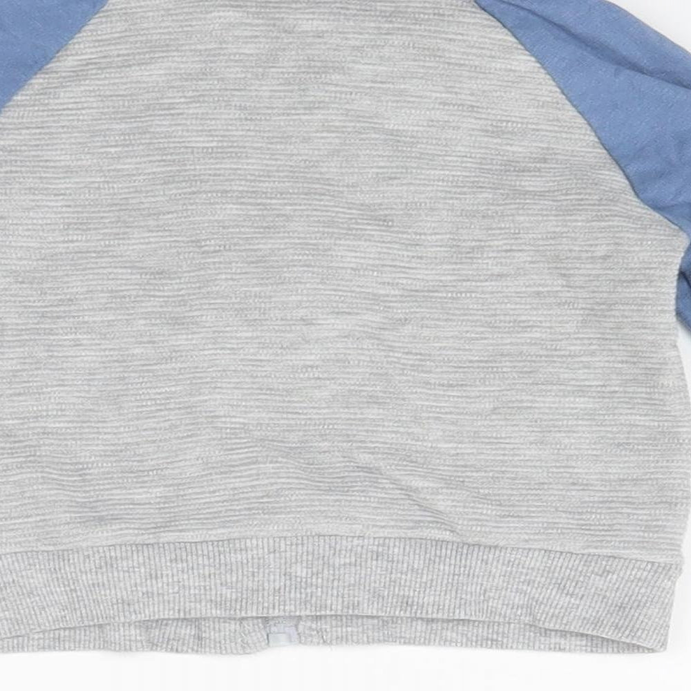 M&Co Baby Grey Full Zip Jumper Size 6-9 Months - Star