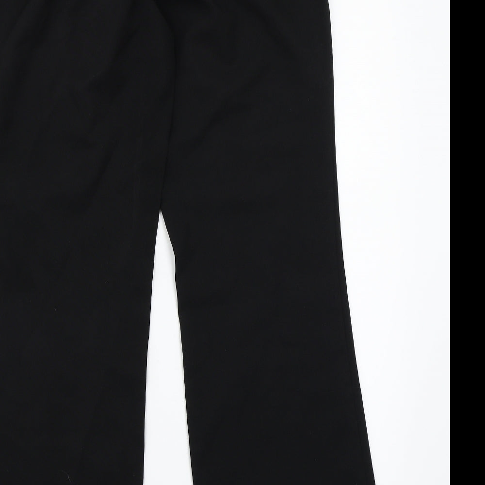 Evie Womens Black Trousers Size 12 L29 in