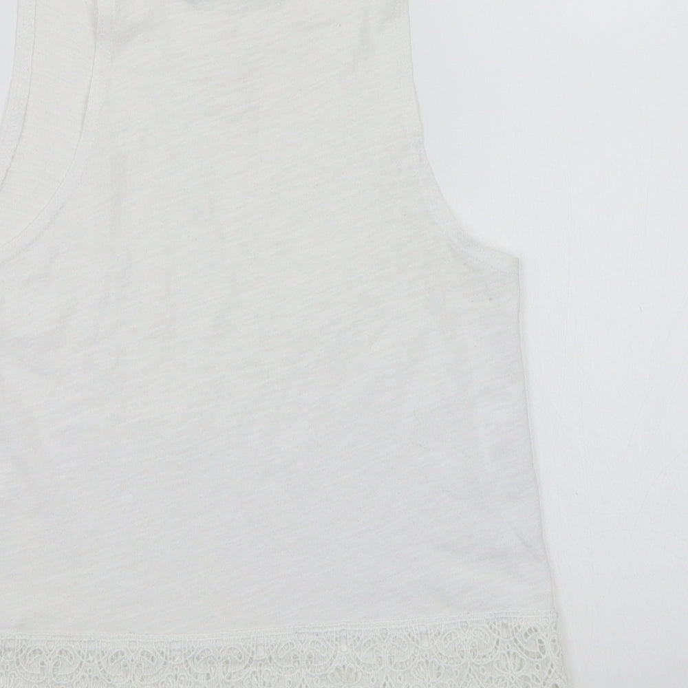 Newlook Womens White Basic Tank Size 6